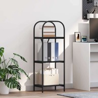 Polica, crni hrast, 40x30x109 cm, konstruirano drvo