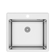 METALAC Sudoper inox standardni/poravnati IDEAL 500B fi 90 sa sifonom 550x505