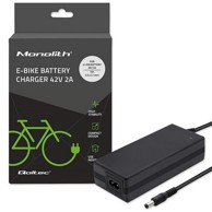 QOLTEC Punjač za e-bicikle 50761, 36V/42V, 2A, priključak 5.5×2.5