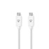 NEDIS USB-C na USB-C 2.0 kabel, 60 W, 3 m, bijeli, brzi prijenos podataka