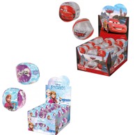 Platnena lopta, 10 cm, Frozen/Cars, 2 sorto