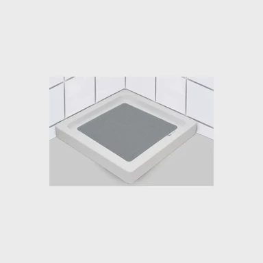 TENDANCE Podloga za tuš, 53x53 cm, guma - Tamno siva