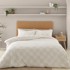 CATHERINE LANSFIELD Posteljina Cosy Checkerboard od boucle tkanine za bračni/produženi krevet 230x220 cm Krem