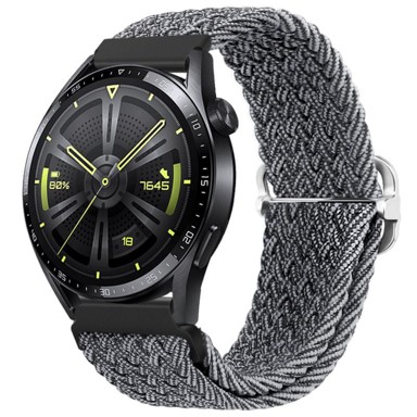 B-STRAP Braid Nylon remen za Huawei Watch GT2 42mm, gray black