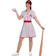 MY OTHER ME Kostim za odrasle baseball vintage crvena