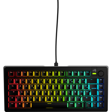 GLORIOUS Gaming tipkovnica GMMK 3 75% Prebuilt, USB, crna
