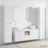 Set kupaonskog namještaja 5 kom 33 x 34,5 x 160 cm, bijeli