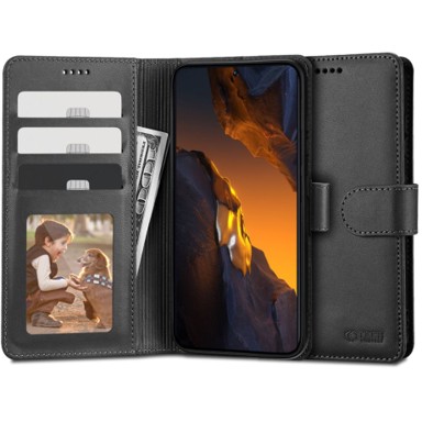 TECH-PROTECT Preklopna maskica Wallet, za Xiaomi Poco F5, crna