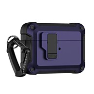 PRO maskica s karabinerom za AirPods 4, ljubičasta