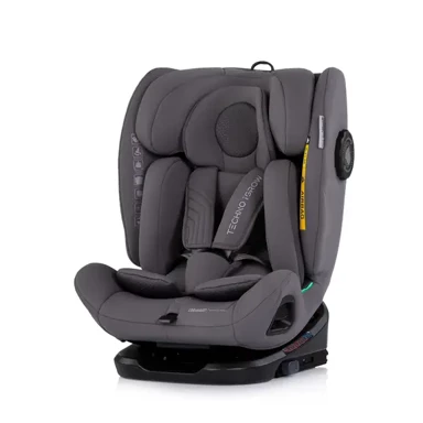 CHIPOLINO Autosjedalica, Techno iGROW, i-Size, ISOFIX, 360°, 40-150 cm, Charcoal