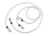 GEKO set 4 elastičnih konopaca pauka s kukom 10 mm 1500 mm  