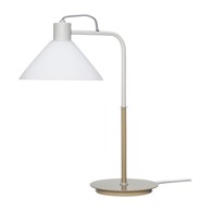 HÜBSCH Bijela stolna lampa sa staklenim sjenilom (visina 44 cm) Spot 