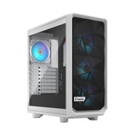 FRACTAL DESIGN Kućište Meshify 2 Compact RGB TG Clear, ATX, bijelo, bez napajanja