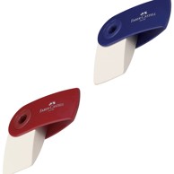 FABER-CASTELL Gumica plastična Sleeve Mini 182411, bijelo/sortirano