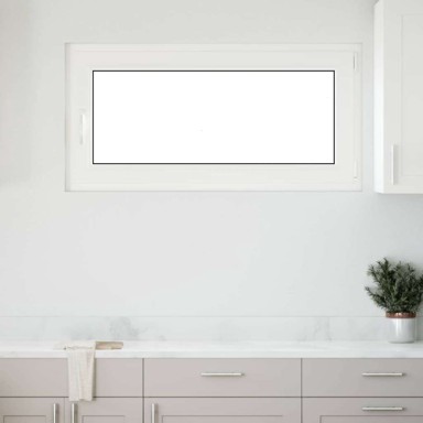 Prozor za podrum Risor 120 x 60 cm, PVC i staklo, dvostruki sloj, naginjanje i okretanje desno, bijela