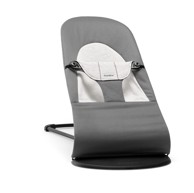BABYBJORN Ležaljka za bebe BALANCE SOFT WOVEN JERSEY, tamno-siva