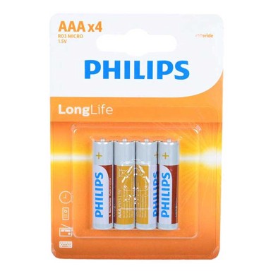 PHILIPS Baterija LongLife AAA, 1.5 V