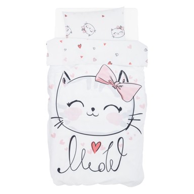 BUBABA BY FREEON Posteljina 6 dijelova Mačka, roza