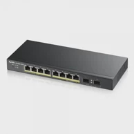 ZYXEL Switch GS1900-8HP V3, 8x RJ45 1G, PoE, upravljani, crni