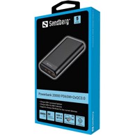 SANDBERG Prenosiva Baterija, 20000 mAh, PD65W + 2x QC3.0