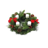 Adventski vijenac s LED svijećama, 30cm