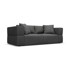 MILO CASA Tamno siva sofa 214 cm Esther, 214x103x78 cm