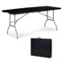 MODERNHOME Stol, sklopivi, 180 cm, crni