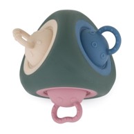 PETITE&MARS Senzorna igračka Pop Triangle, 10 m+, silikonska, Misty Green