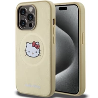 HELLO KITTY Kožna futrola Kitty Head MagSafe za iPhone 13 Pro / 13 - zlatni