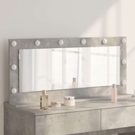Ogledalo s LED svjetlima 100x45x18 cm, betonska siva