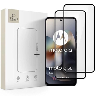 TECH-PROTECT Glass Fit zaštitno staklo 2x za Motorola Moto G56 5G, crno