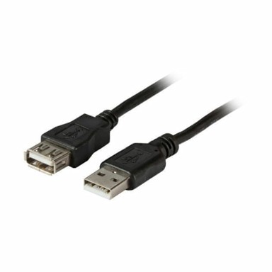 EFB USB produžni kabel A-A K5248SW.0.5V2, dvostruko oklopljen, duljina 0,5 m, crna