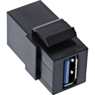 INLINE USB 3.0 adapter ženski na USB-A, crni