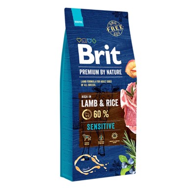 BRIT Premium by Nature Adult Sensitive janjetina 3 kg