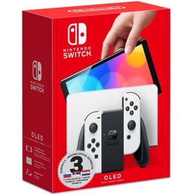 NINTENDO Konzola Switch OLED White Joy-Con ADG, bijela