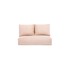BALCAB HOME Krem sklopiva sofa 120 cm Taida, 120x68x26 cm