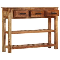 Komoda s 3 ladice 110 x 30 x 80 cm od masivnog drva