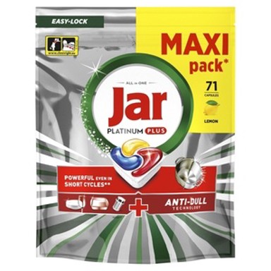 JAR Platinum+, kapsule za strojno pranje posuđa, 71 kom.