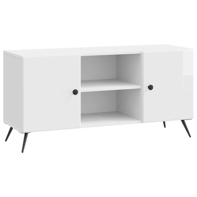 TV ormarić, 102 x 34,5 x 50 cm, bijela visokog sjaja
