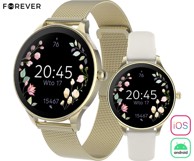 FOREVER Pametni sat Velora SB-306, 2 remena, zlatni