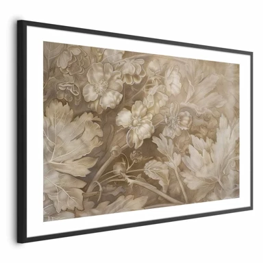 Plakat Ornamental Floral Carvings, 30x21 cm