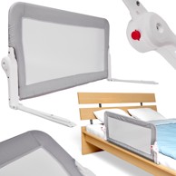 Sigurnosna ograda za krevet 150cm, siva