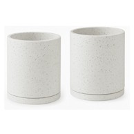 BONAMI SELECTION Set od 2 bijele tegle za cvijeće Terrazzo, ø 26 cm