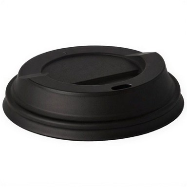 PAPSTAR Crni poklopac za šalicu, Ø 90 mm, 50 komada