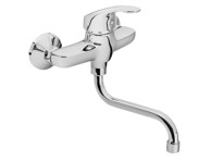 Slavina za umivaonik/sudoper 83014, razmak 100 mm, S-krak 20 cm, 40 mm, SEDAL, krom