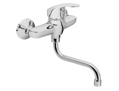 Slavina za umivaonik/sudoper 83014, razmak 100 mm, S-krak 20 cm, 40 mm, SEDAL, krom