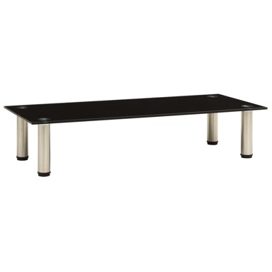 TV Stalak crni 80 x 35 x 17 cm od kaljenog stakla