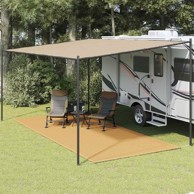 Tepih za šator boja pijeska 250 x 600 cm, HDPE