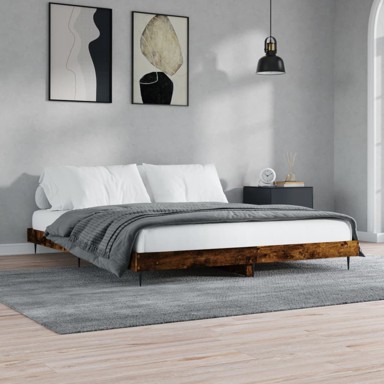 Okvir kreveta boja hrasta 120x200 cm od konstruiranog drva