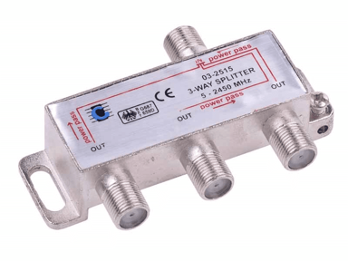 CABLETECH Satelitski razdjelnik F, 3 izlaza, 2400 MHz